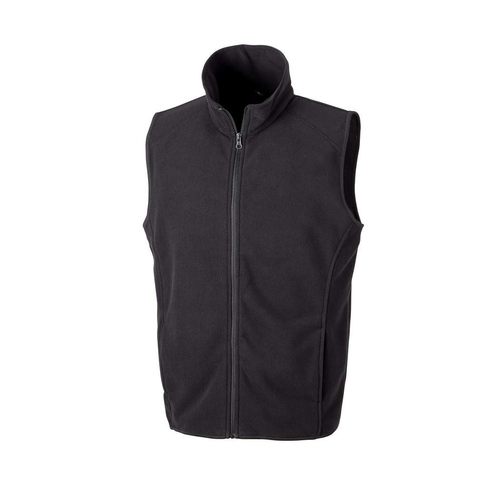 Result Core Unisex Adult Microfleece Gilet (3XL) (Black)