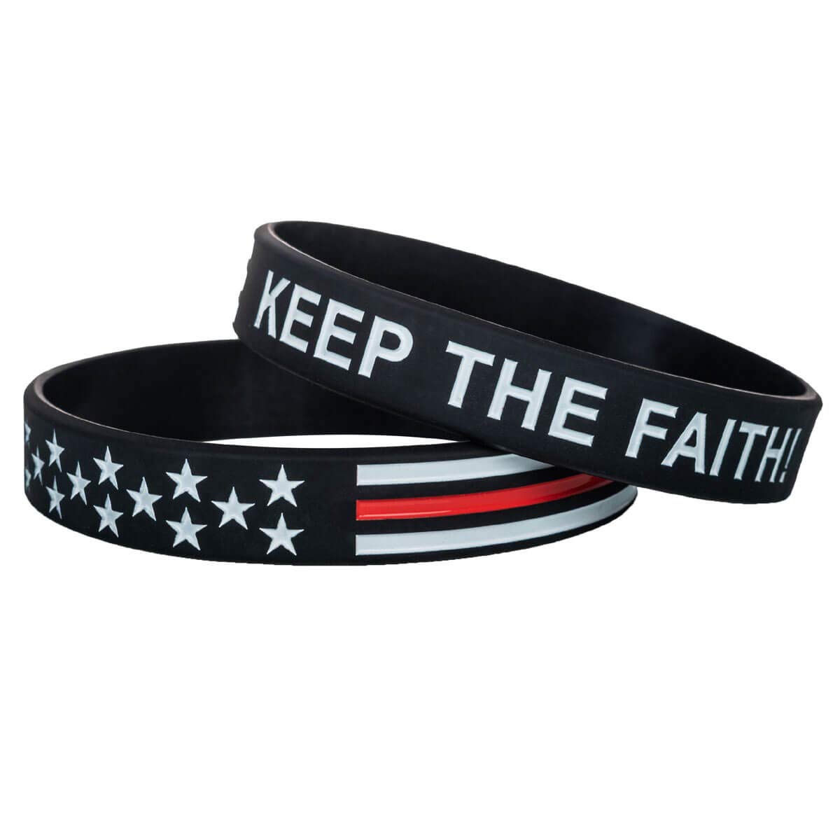 Sainstone Power of Faith Keep The Faith Thin Red Line American Flag