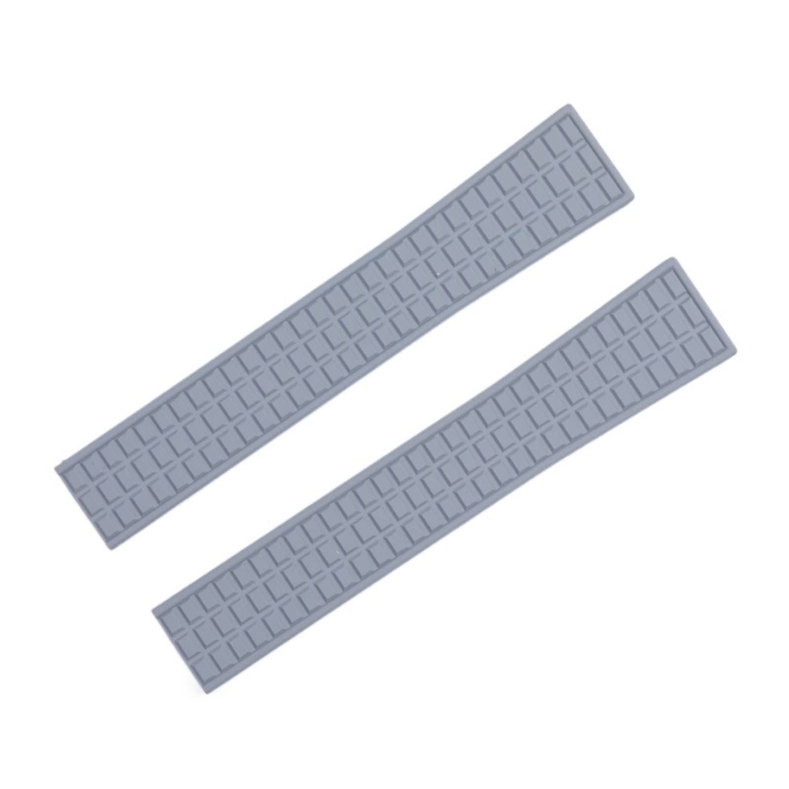 Bracelet FKM 19mm imperméable gris anti-coupure pour montre Aquanaut