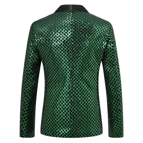 Men England Style Long Sleeve Suit Jacket Sequin Decoration Coat for Wedding Party Blazers2