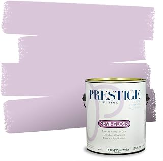 Paints Interior Paint and Primer In One, 1-Gallon, Semi-Gloss, Comparable Match of Sherwin Williams* Euphoric Lilac*