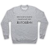 Photo Gallery my icon art & clothing kraft krautrock autobahn wir fahr n - felpa per adulti grigio chiaro l / petto 112 cm- 117 cm Photo Gallery my icon art & clothing kraft krautrock autobahn wir fahr n - felpa per adulti grigio chiaro l / petto 112 cm- 117 cm