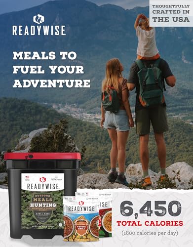 Image of ReadyWise 3 Day Hunting Freeze-Dried Outdoor Meals, Grab-and-Go Bucket, 13.78 Oz
