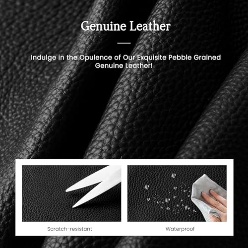 Genuine Leather Hobo Crossbody Bag for Women, Soft Real Leather Bucket, Shoulder Handbag Purse with 2 Removable Strap3