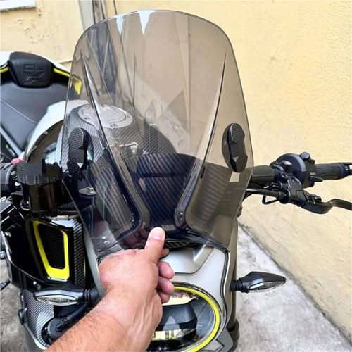 Déflecteur de vent de moto Suzuki finition noire robuste