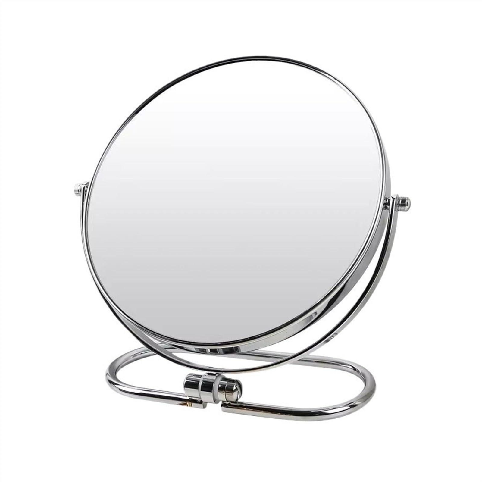 KFGISD, Desktop Double-sided Mirror European Metal Vanity Mirror Portable Tabletop Cosmetic Mirror,Tabletop Mirror(Large)