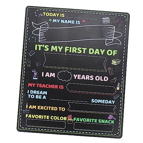 Tofficu 卒業 写真 リスト チョーク 学校の7初日 ボード 黒板 7生徒7書き込