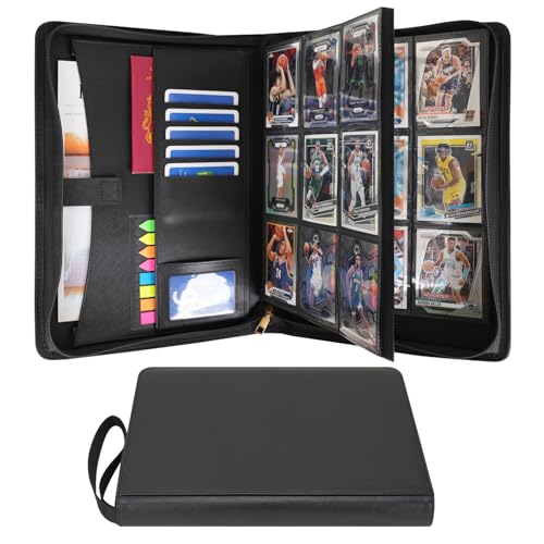 Wonderpool 9-Pocket Trading Card Album Binder with Zipper...