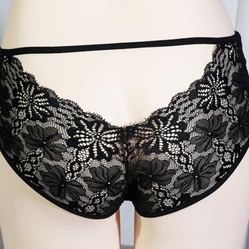 ABAFIP Men's Hiding Gaff Panties Crossdresser Thong Lace Hollow Out Shaping Panty Crossdressing Lingerie4