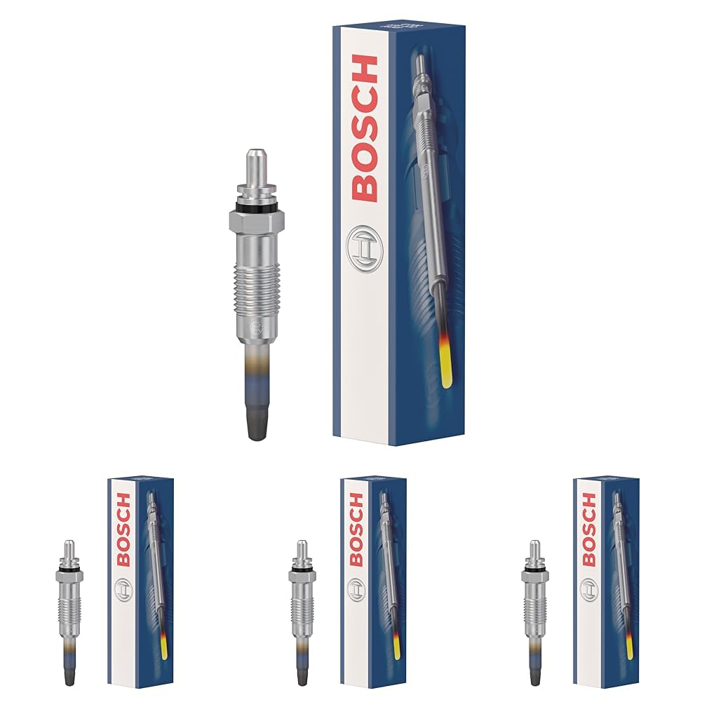 BOSCH Bougie de préchauffage Diesel 11V Ouverture de la clé:12 Filetage:M 12 x 1,25 Version de bougie de préchauffage:Bougie de préchauffage monopolaire capable à l'incandescence résiduelle (Lot de 4)