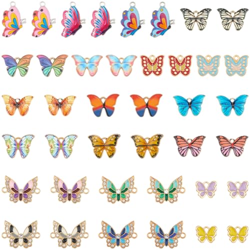Breloques insectes en émail et pendentifs esthétiques pour la fabrication de bijoux