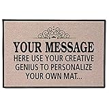 Your Message Here Personalize Your Own Custom Doormat - Indoor/Outdoor
