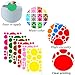 MANJIAMEI 504 Pcs Coloured Dot Stickers Sticky Labels, 25mm/40mm/90mm/128mm Multi-Size Self Adhesive Colorful Sticky Dots, Easy Peel Round Color Coding Labels Decorative Circle Stickers Marking Labels