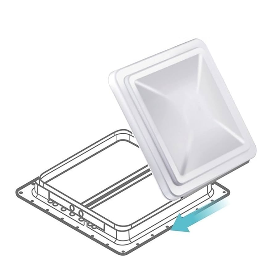 キャンピングカー換気扇 ホワイト Iproods キャンピングカー ルーフベントファン 換気扇 排気