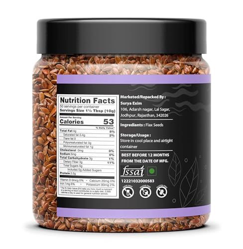 Image of Organic Box 100% Natural & Premium Pumpkin and Flax Seeds - Raw Pumpkin Seeds for Eating 250 gm Each| Immunity Booster and Protein Rich Seeds | Healthy Diet Snacks 500gm - Diwali Gift Pack