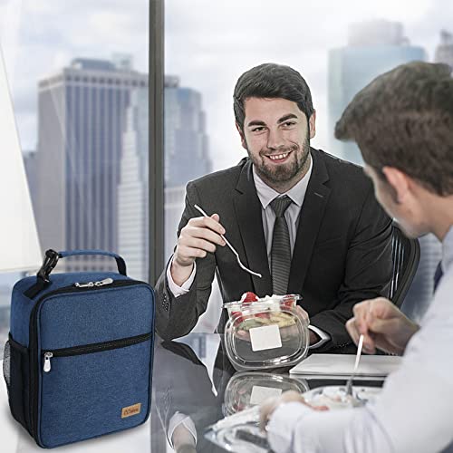 Ccidea Lunch Box For Men Women Adults, Portable Insulated Lunch Bag For Office Work Picnic, Reusable Small Bento Lunch Box (Dark Blue) #TOP6