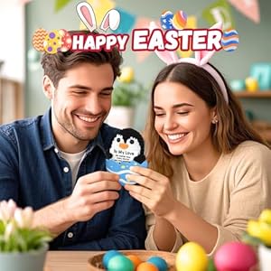 Gifts for Him Her Boyfriend Girlfriend To My Love Handmade Crochet Penguin Present Anniversary Wedding Birthday Gift for Women Men Cute Decor Romantic I Love You Gift for Couple Wife Husband Easter