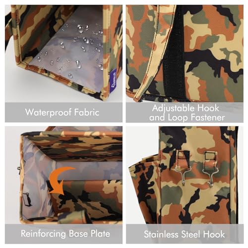 Image of Surblue Bedside Caddy Hanging Organizer Bedside Storage Bag for Bunk and Hospital Beds (Z-Y-Small Desert)
