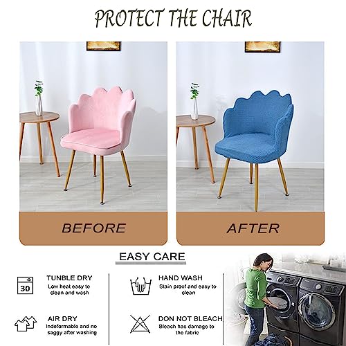 Housse de chaise extensible pour salle à manger et café déco fleur