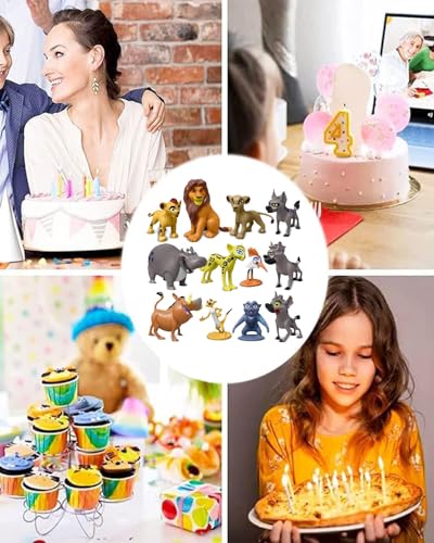 Image of MittiJoy 12PCS for Lion King Toys, Animal Toys for Kids, Zoo Figurines Set, Animals Set for Kids, Chota Bheem Toys, for Little Singham, Home Decor, Gift for Children