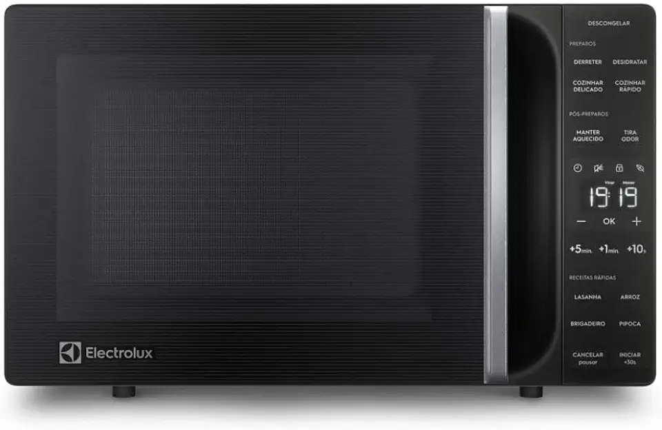 Micro-ondas Electrolux 23L Preto Efficient com Descongelamento Assistido (ME23P) - 127V