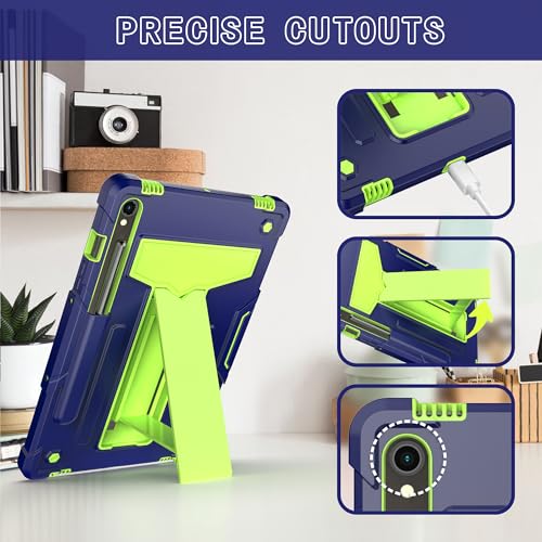 Funda Galaxy Tab S10 FE azul antichoque de cuerpo completo de 10.9 pulgadas para niños 2