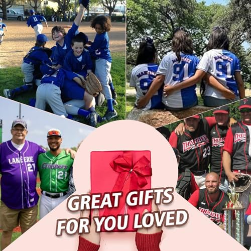 Custom Baseball Jersey for Teams Fans Personalized Button Down Shirts Stitch Print Name Number for Men Women Youth miniatura 2