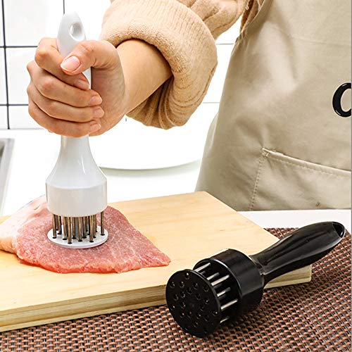 KKmoon Amaciante de Carne com 22 Agulhas de Aço Inoxidável Afiadas Tender Carne Ferramenta de Cozinh