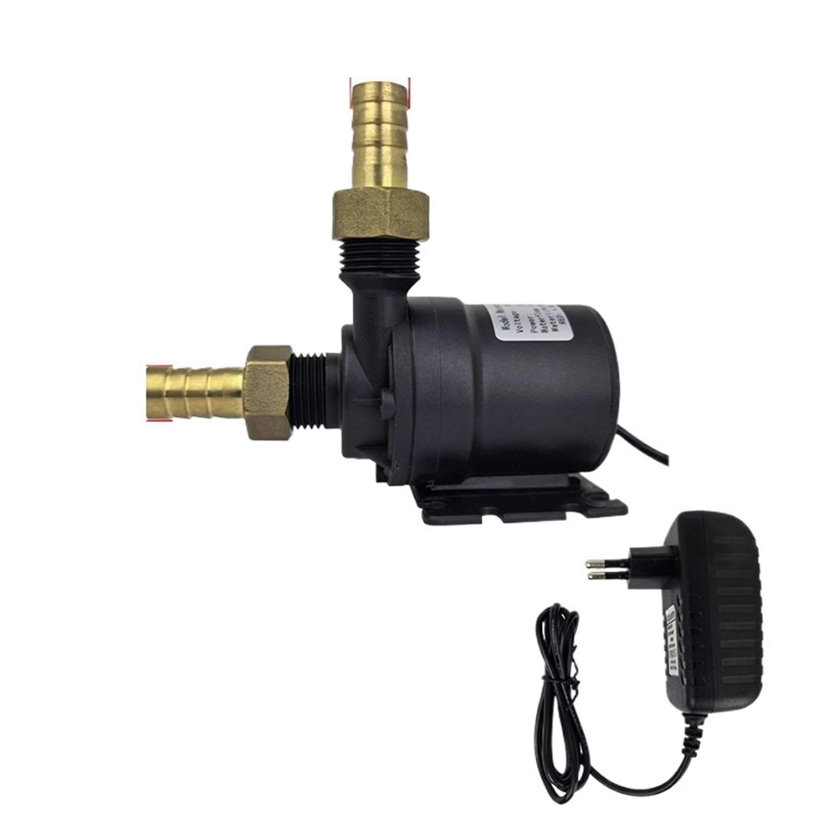1 szt. DC 12 V/24 V 1000 l/h bardzo cicha pompa wodna bezszczotkowy silnik zanurzalna pompa do akwarium podgrzewacz wody prysznic pompa wspomagająca (połączenie przewodowe 24 V, EU_BAOTA PKG)