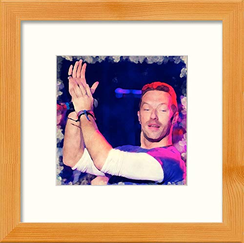 L Lumartos Coldplay - Cuadro Decorativo para Pared (Madera de Pino, 20,3 x 20,3 cm)