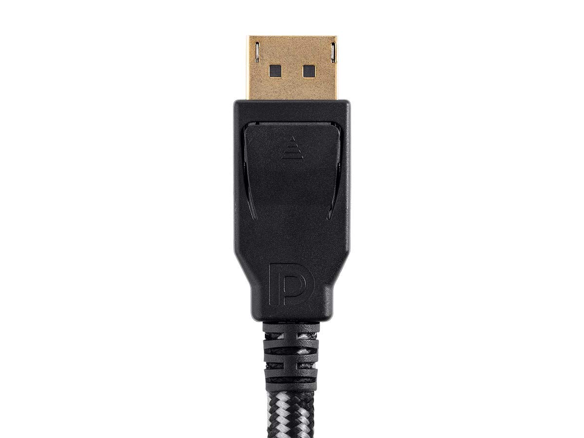 Monoprice Câble tressé DisplayPort 1.4 – 3 m – Gris – Capable 8 K pour la conception graphique, les murs TV et les jeux sur PC
