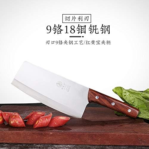 Meat Cleaver,Cleaver Knife, 9Cr18Mov Stainless Knife Light and convenient Lady Kitchen Slice Knife fo Cooking Sharp and Durable Kitchen Tool