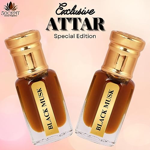 50CENTS Black Musk Attar Perfume Oil 6ml - Image 4