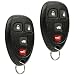 Car Key Fob Keyless Entry Remote fits Chevy Impala Monte Carlo / Cadillac DTS / Buick Lucerne (OUC60270, OUC60221), Set of 2