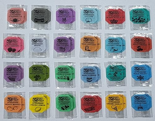 Image of Wonder Wafers Car Air Freshener Wafers Variety Pack of 48 - Individually Wrapped - 24 Scents