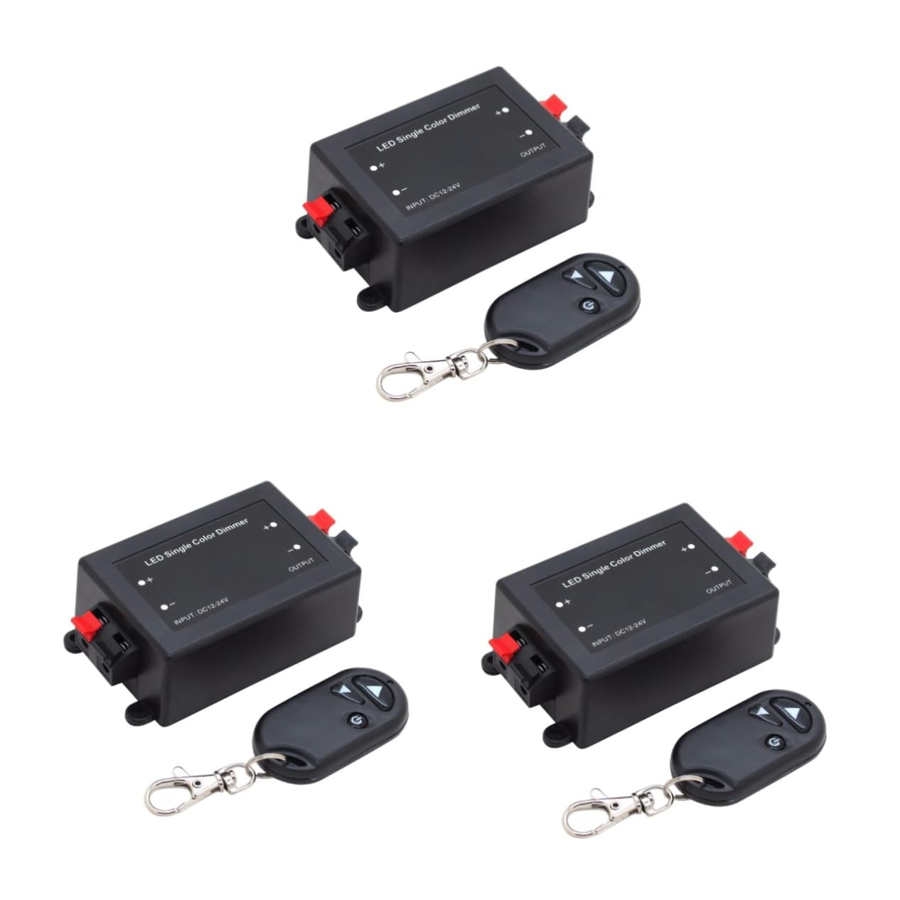 HOMSFOU 3St LED einfarbiger dimmer einfarbiger LED-Controller Dimmschalter elektrische Lichtschalter einfarbiger Controller