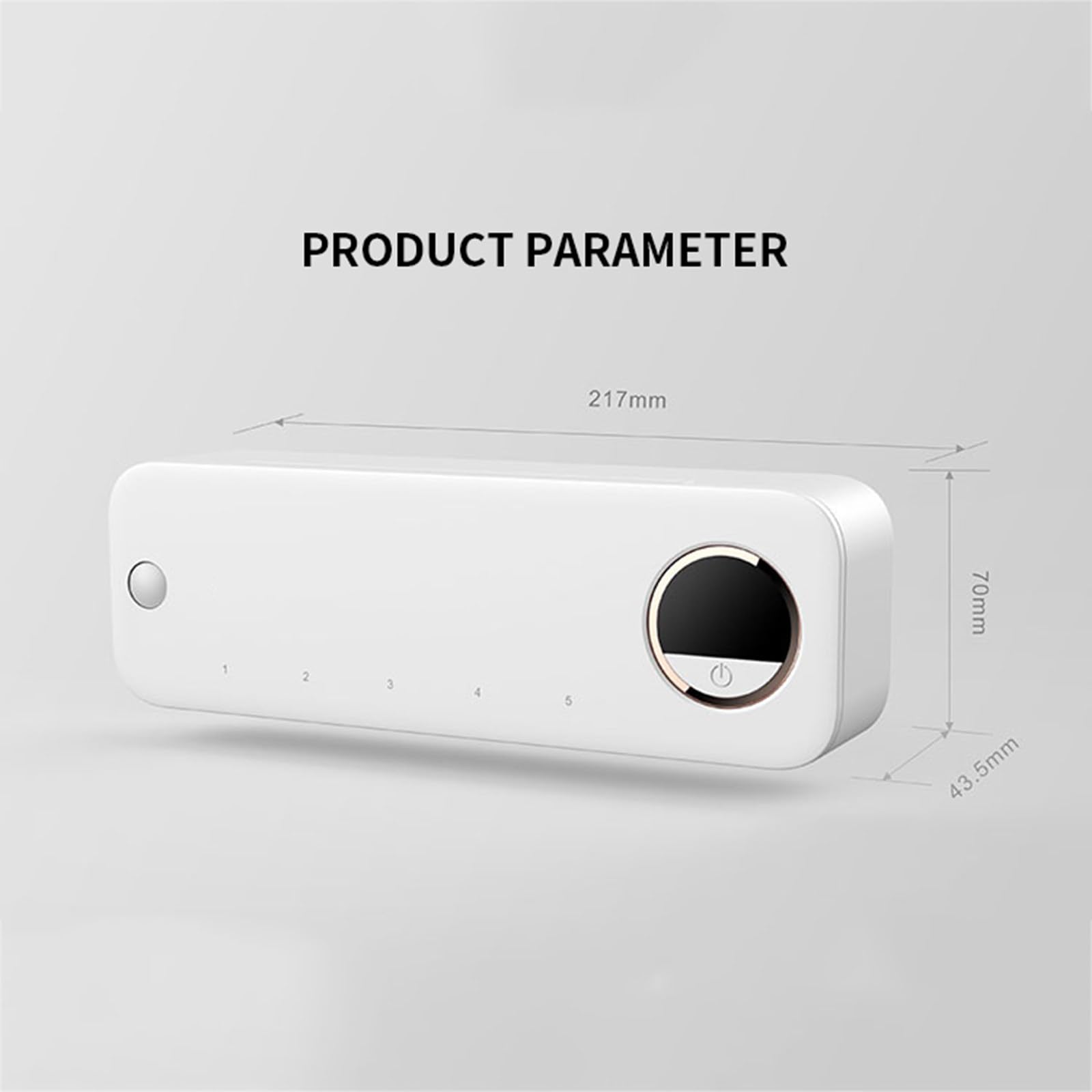 Soporte para cepillos de dientes montado en la pared Almacenamiento de baño Desinfectante de cepillos de dientes para el hogar Accesorios de baño impermeables,White