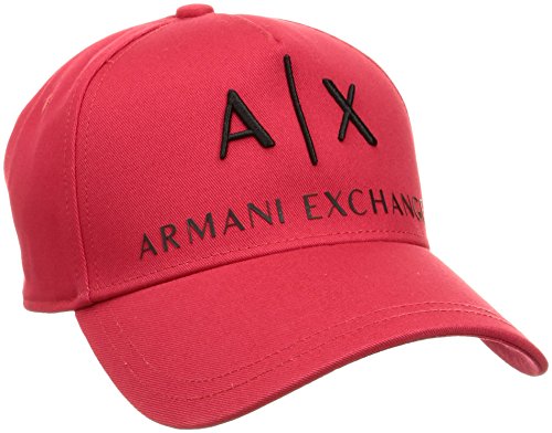 Armani Exchange Men's Logo Hat, Absolute red, UNI