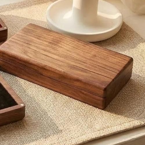 Caja de exhibición y soporte para monedas de dólar de plata en madera 5