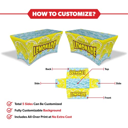 Image of LookOurWay Custom Table Cover, 8ft Stretch