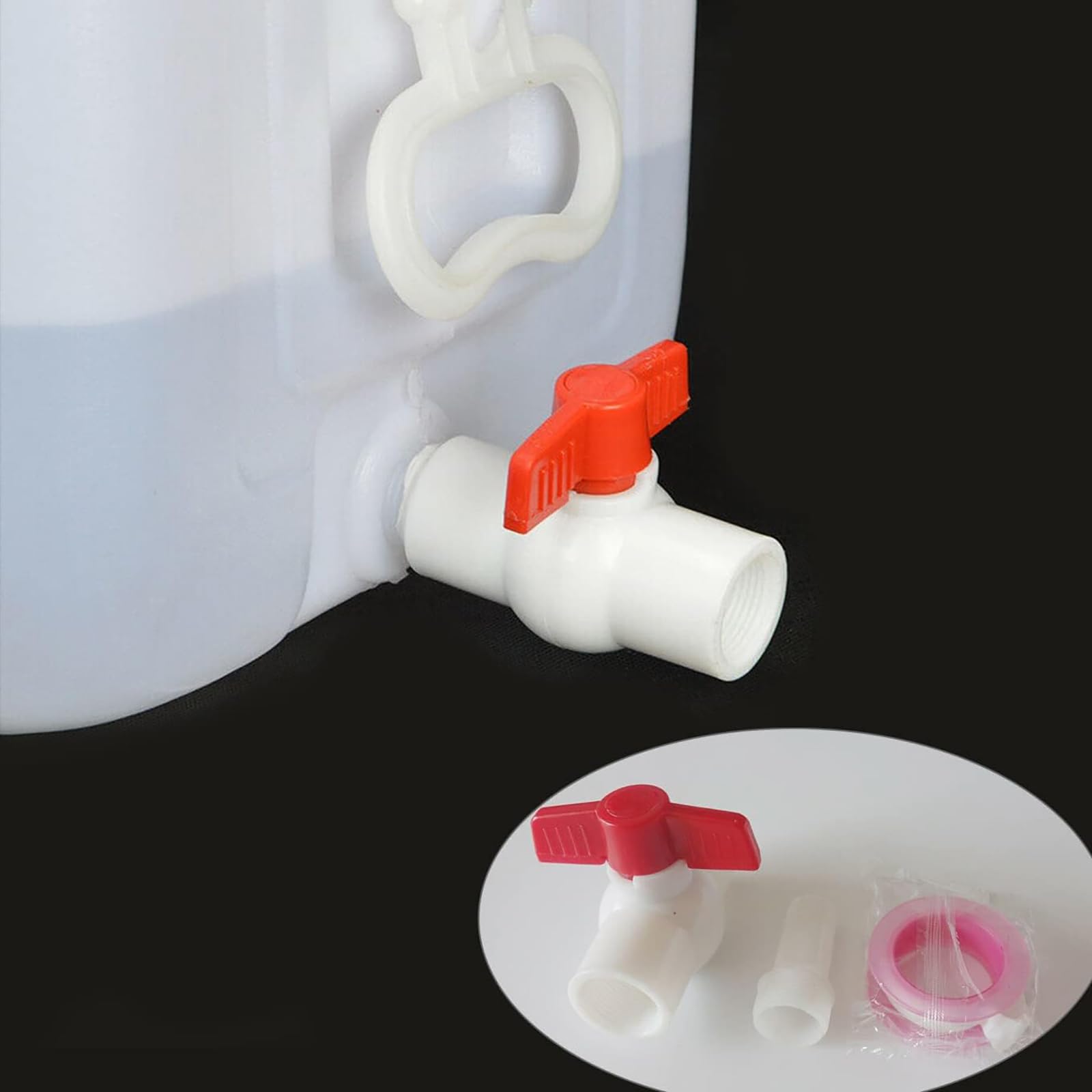 Réservoir Eau Camping 30L Alimentaire - Robuste, Avec Robinet Et Tuyau, Rectangulaire