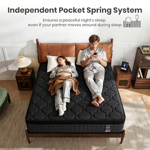 Image of 14 Inch King Mattress - Medium Plush Feel Hybrid Mattress