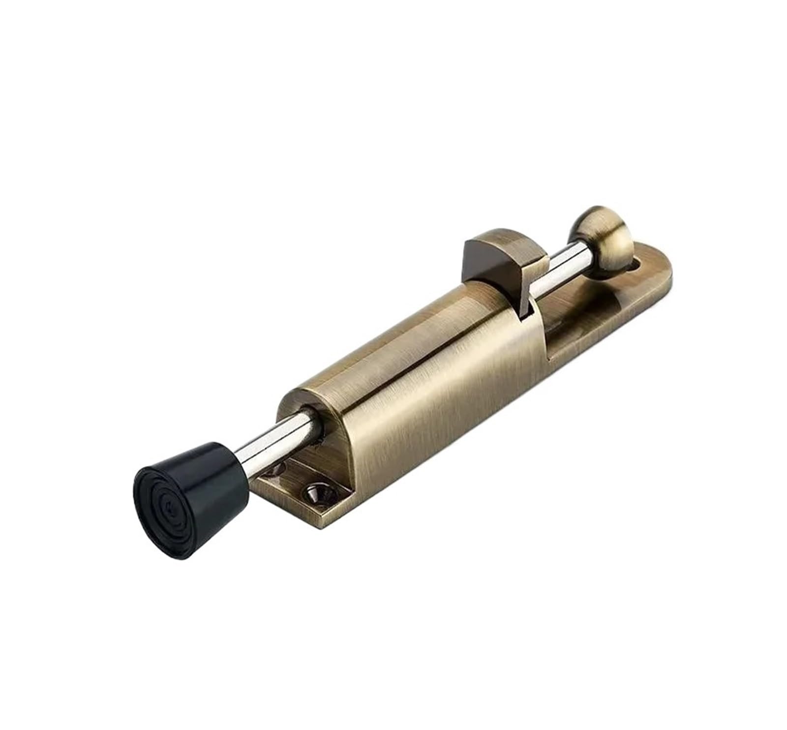 HQYCL Duty Door Stopper Zinc Alloy Soft Rubber Foot Spring Loaded Easily Step-On Stoppers Holder