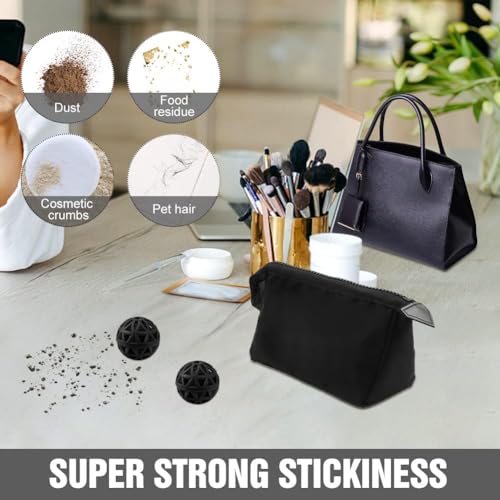 Image of Purse Cleaning Ball, Reusable Clean Balls, the Cleaner Ball Picking Up Dust Dirt Debris Sticky in Purses, for Backpacks School Bags Handbags - Laundry Balls for Washing Machine