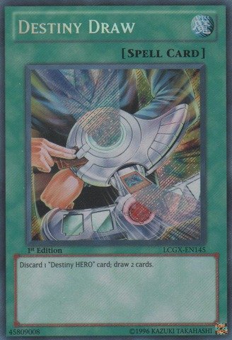 Amazon.com: YU-GI-OH! - Destiny Draw (LCGX-EN145) - Legendary Collection  2-1st Edition