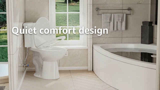 SUPERFLO Elongated Corner Toilet, Compact 17.2