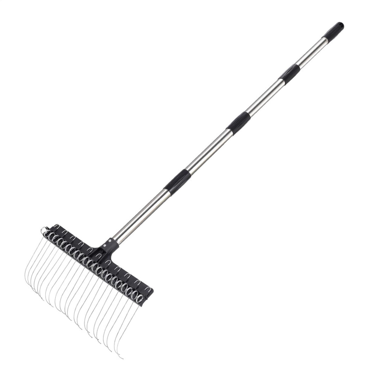Rasenrechen Breiter Langlebiger Garten Rasenrechen Handle 98-160cm