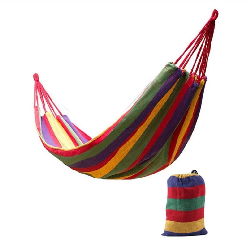 Amaca Da Giardino Amaca In Tela Addensata Per Una Persona, Campeggio All'aperto, Per Il Tempo Libero, Per Il Tempo Libero, Altalena, Dormitorio Per Studenti Amaca Brasiliana Esterno (Color : Rot, Si
