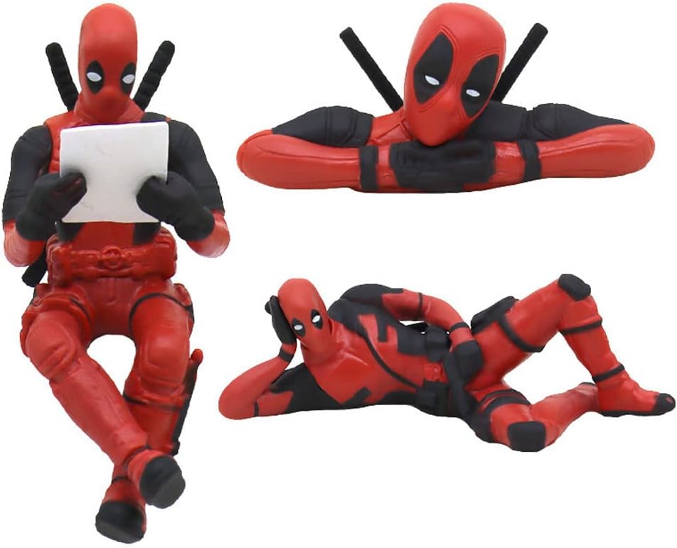 3 Pcs Deadpool Car Accessories,Classics Anime Figures Model for Home, Car, Desk and Computer Decorations (3 Sets)