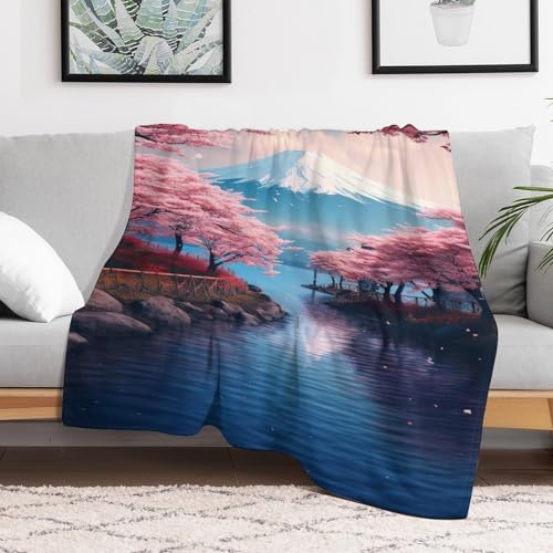 Couverture style japonais impression 3D flannel 130x180cm - 3